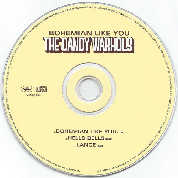 The Dandy Warhols : Bohemian Like You (CD, Single, RE)