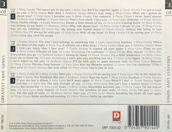 Various : Greatest Love Songs - Golden Greats (3xCD, Comp)