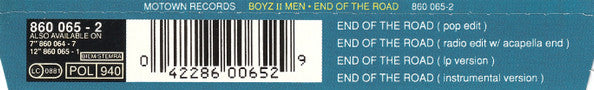 Boyz II Men : End Of The Road (CD, Maxi)