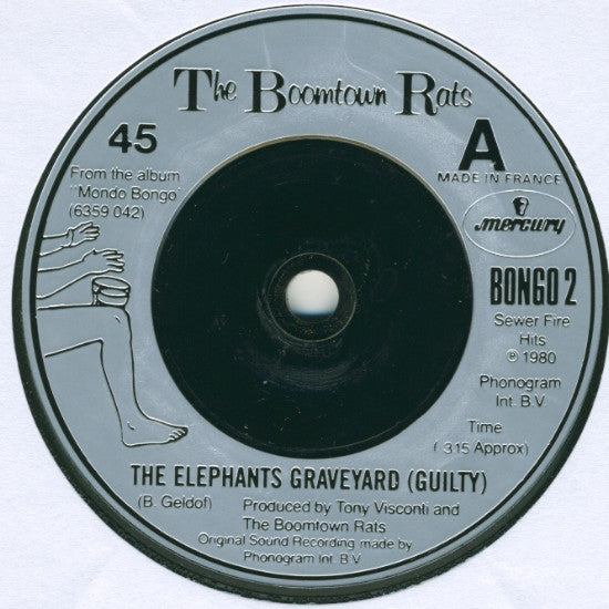 The Boomtown Rats : The Elephants Graveyard (Guilty) (7", Single)