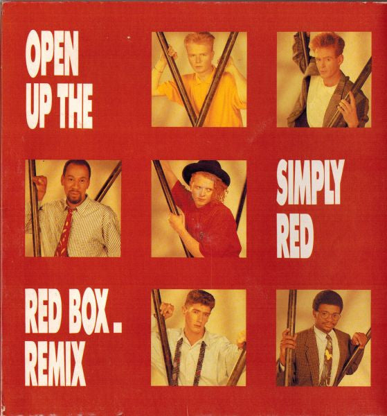 Simply Red : Open Up The Red Box (7", Single, Red)