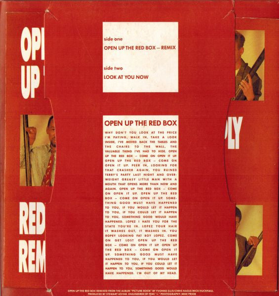 Simply Red : Open Up The Red Box (7", Single, Red)