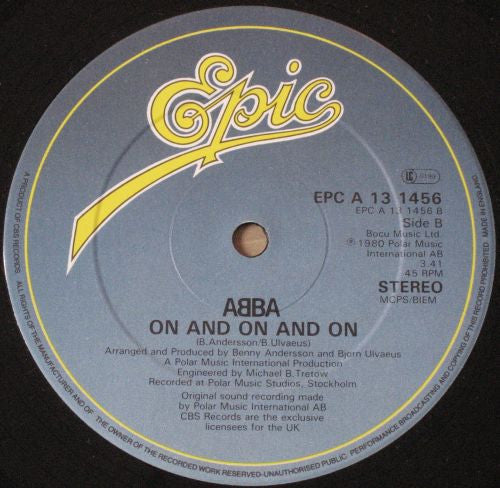 ABBA : Lay All Your Love On Me (12", Single)