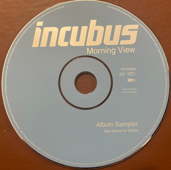 Incubus (2) : Six Tracks From The Forthcoming Album Morning View (CD, Advance, Promo, Smplr, Car)
