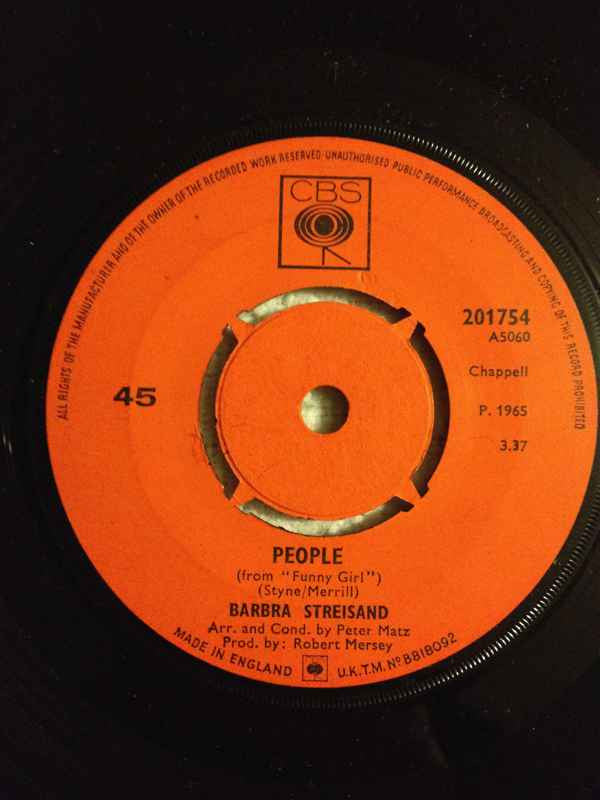 Barbra Streisand : People / Funny Girl (7", Single)