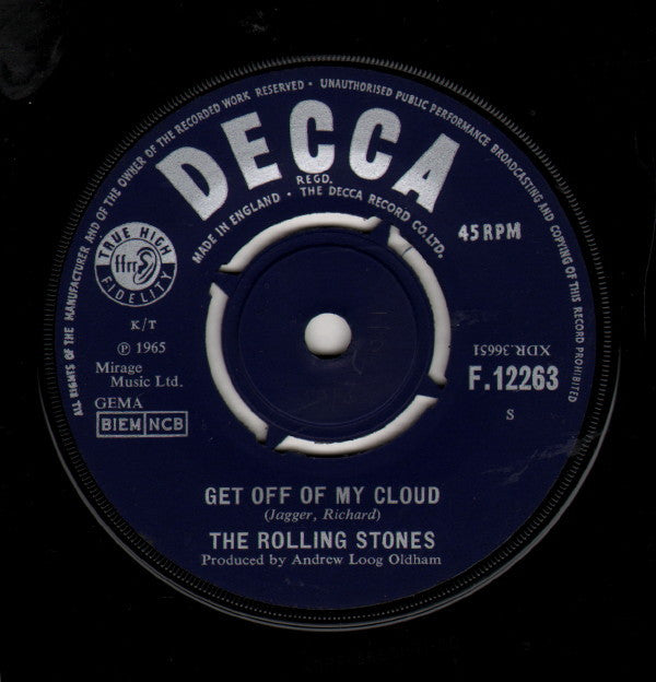 The Rolling Stones : Get Off Of My Cloud (7", Single)