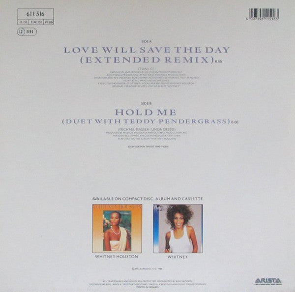 Whitney Houston : Love Will Save The Day (Extended Remix) (12", Maxi)