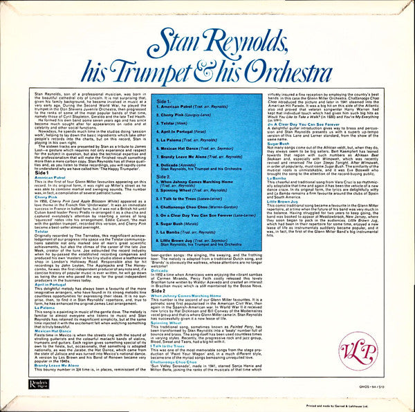 Stan Reynolds, His Trumpet & His Orchestra* : The Happy Trumpeter (LP, Album)