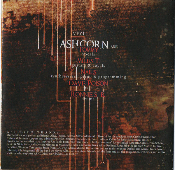 Ashcorn : Visions From Your Instinct (CD, Album)