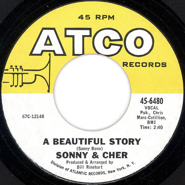 Sonny & Cher : A Beautiful Story / Podunk (7", Single)
