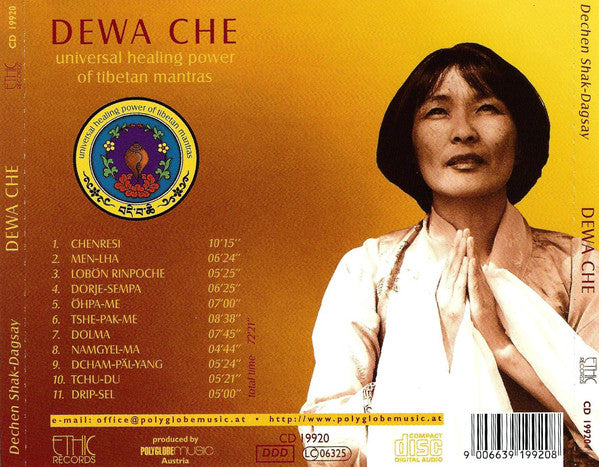 Dechen Shak Dagsay : Dewa Che (Universal Healing Power Of Tibetan Mantras) (CD, Album)