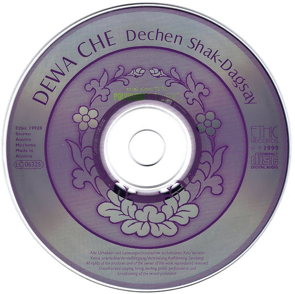 Dechen Shak Dagsay : Dewa Che (Universal Healing Power Of Tibetan Mantras) (CD, Album)