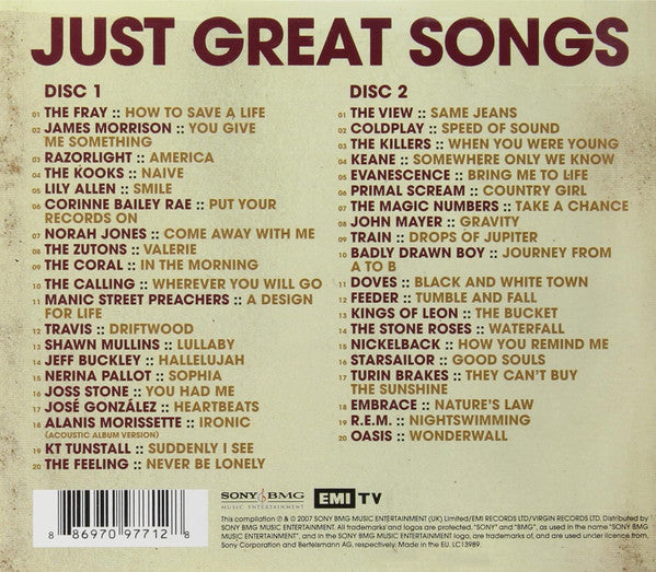 Various : Just Great Songs (2xCD, Comp)