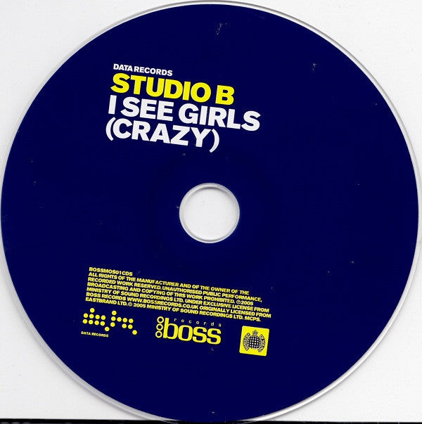 Studio B : I See Girls (Crazy) (CD, Single, Enh)