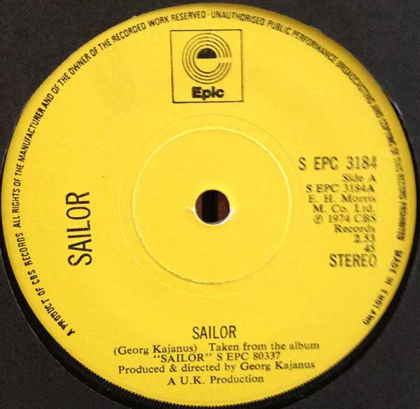 Sailor : Sailor (7")