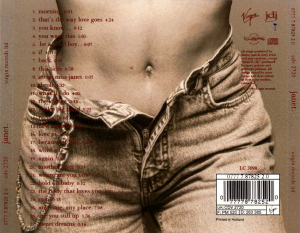 Janet Jackson : Janet. (CD, Album)