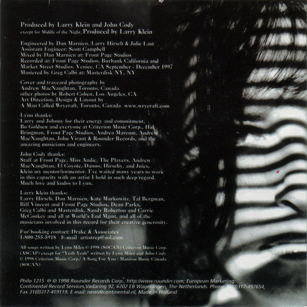 Lynn Miles : Night In A Strange Town (CD, Album)