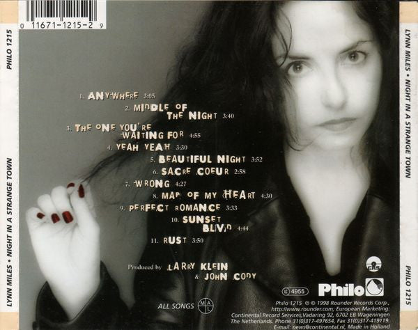 Lynn Miles : Night In A Strange Town (CD, Album)