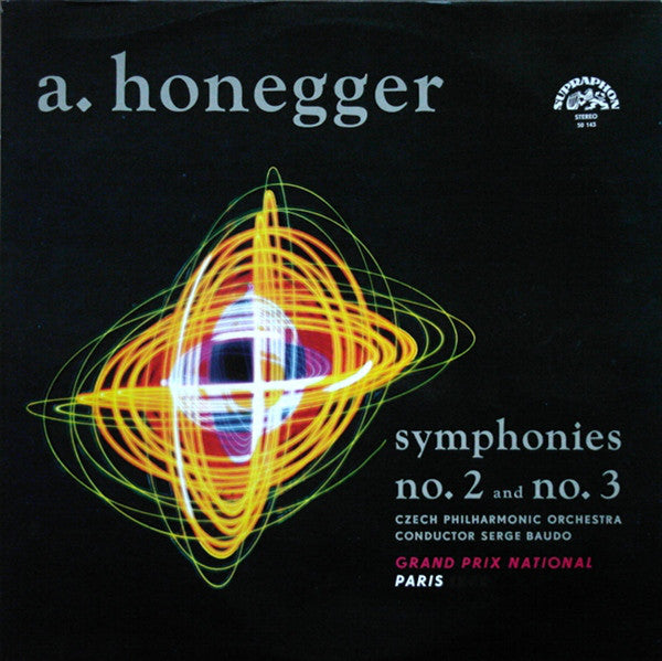 Honegger*, Czech Philharmonic Orchestra* , Conductor Serge Baudo : Symphonies No. 2 And No. 3 (LP, RP)