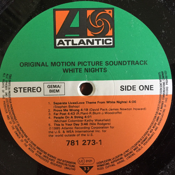 Various : White Nights: Original Motion Picture Soundtrack (LP)