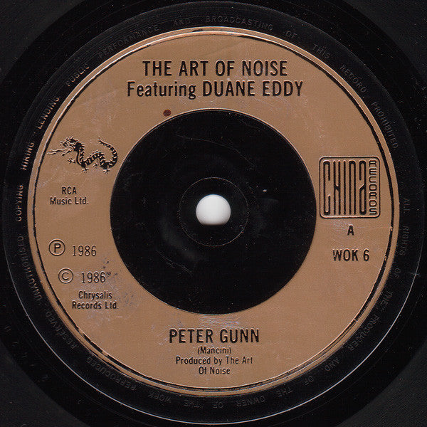 The Art Of Noise Featuring Duane Eddy : Peter Gunn (7", Single, Bro)