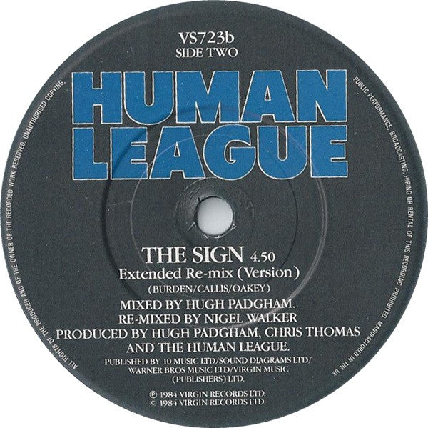 The Human League : Louise (7", Single, Glo)