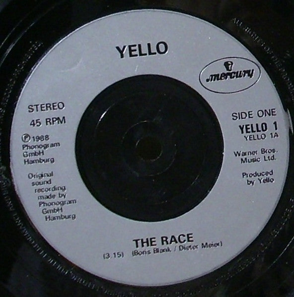 Yello : The Race (7", Single, Gol)