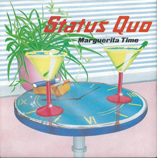 Status Quo : Marguerita Time (7", Single, Blu)