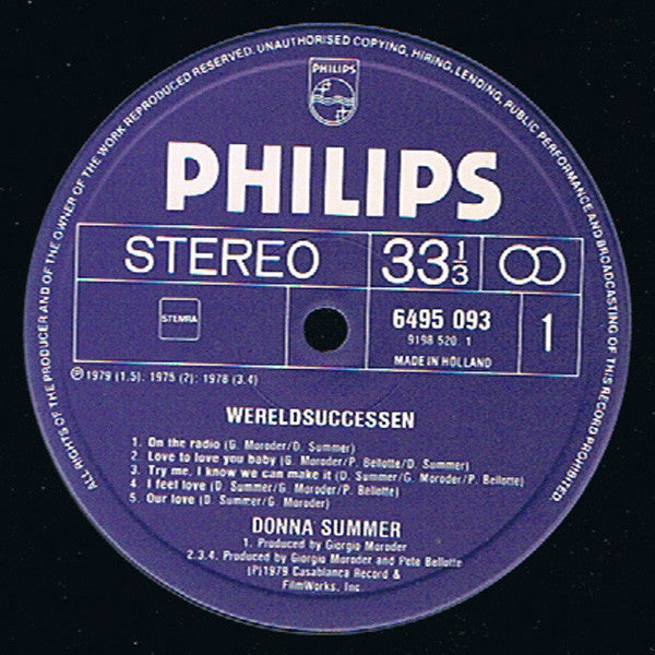Donna Summer : Haar Grootste Songs  (2xLP, Comp, P/Mixed)