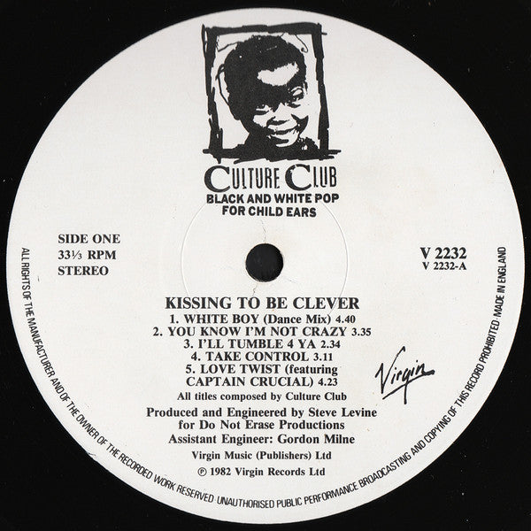Culture Club : Kissing To Be Clever (LP, Album)