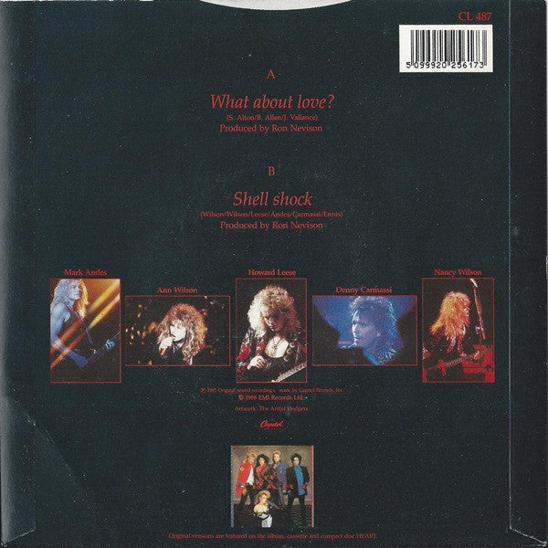 Heart : What About Love? (7", Single, Bla)
