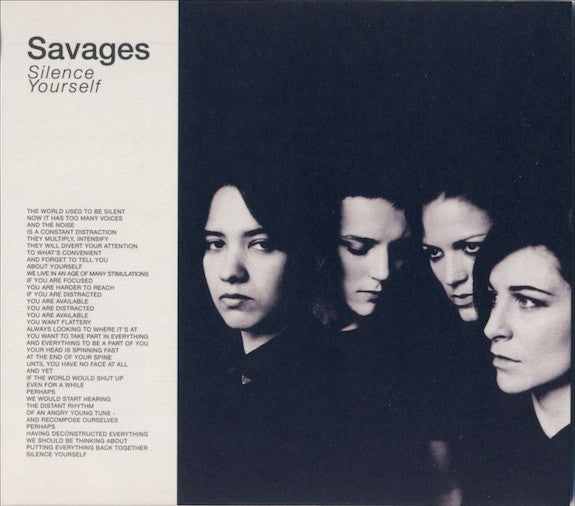 Savages (2) : Silence Yourself (CD, Album)