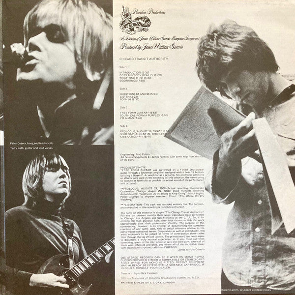 Chicago (2) : Chicago Transit Authority (2xLP, Album, Gat)
