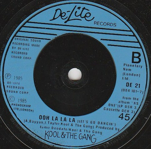 Kool & The Gang : Emergency (7")