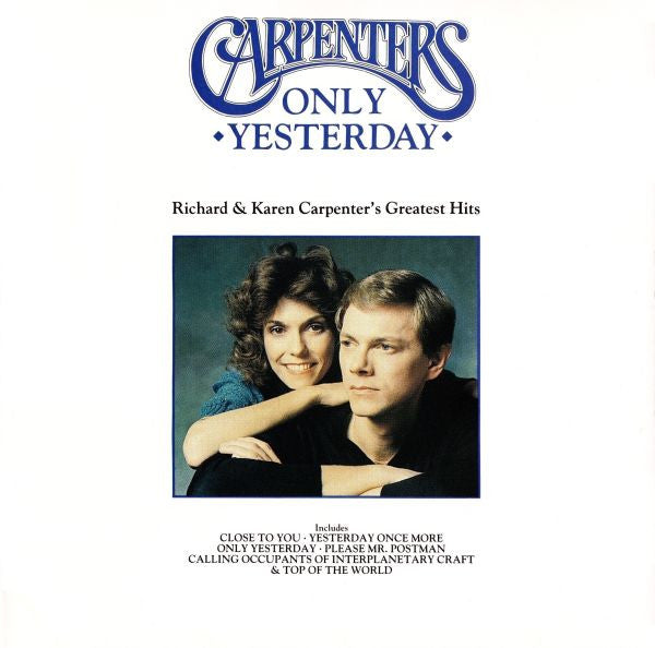 Carpenters : Only Yesterday - Richard & Karen Carpenter's Greatest Hits (CD, Comp, PDO)