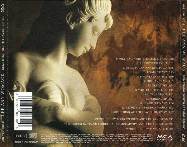 Lee Ann Womack : Something Worth Leaving Behind (HDCD, Album)