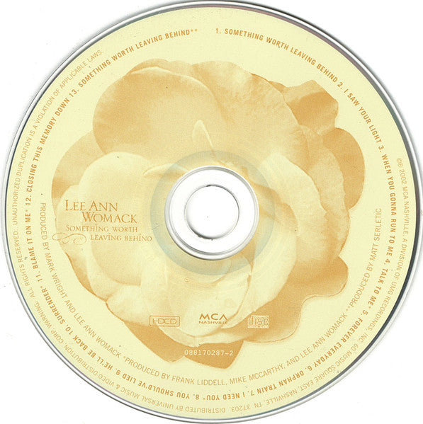 Lee Ann Womack : Something Worth Leaving Behind (HDCD, Album)
