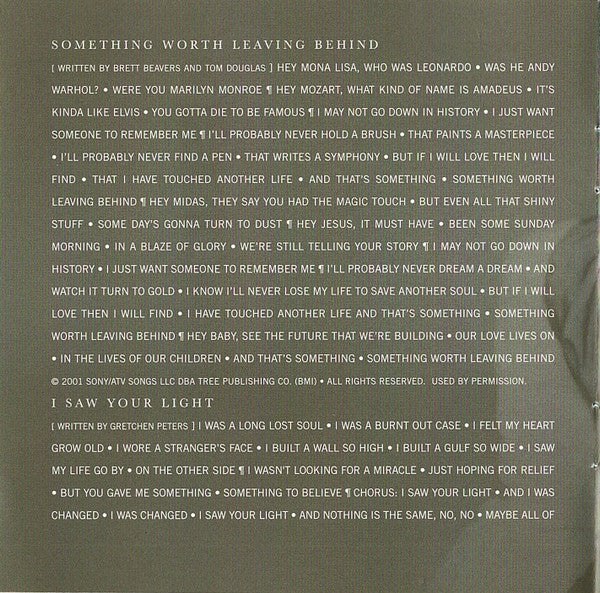 Lee Ann Womack : Something Worth Leaving Behind (HDCD, Album)