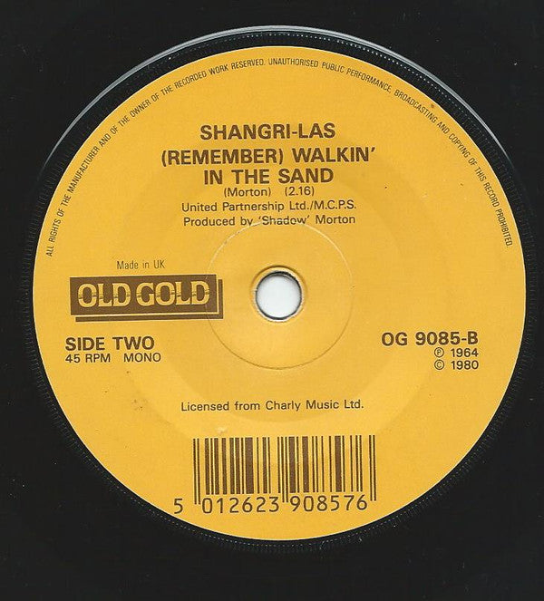 Shangri-Las* : Leader Of The Pack / Remember (Walkin' In The Sand)  (7", Single, Mono, RE)