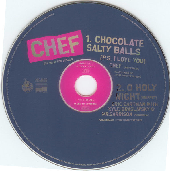 Chef (4) : Chocolate Salty Balls (CD, Single, Car)