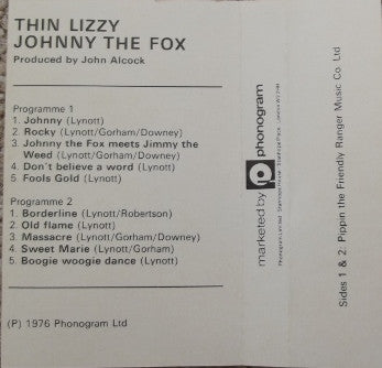 Thin Lizzy : Johnny The Fox (Cass, Album)