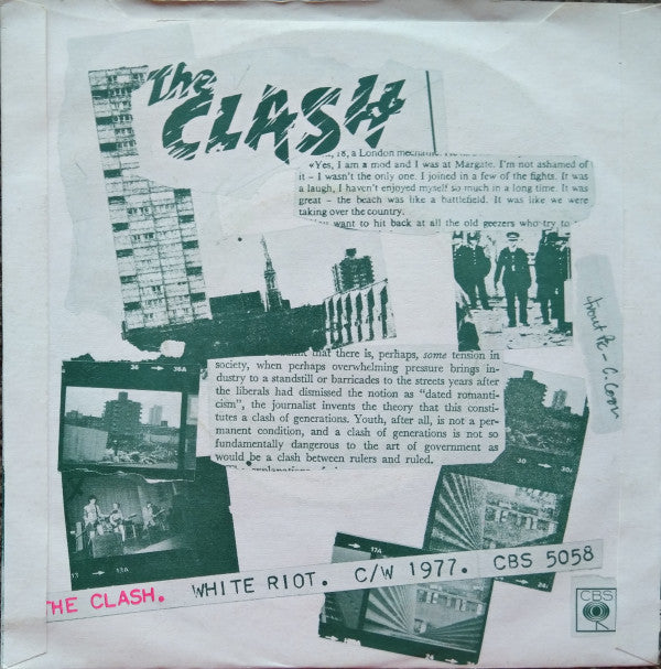 The Clash : White Riot (7", Single)