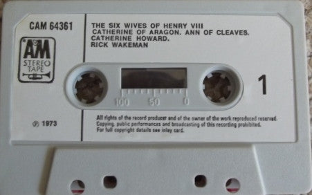 Rick Wakeman : The Six Wives Of Henry VIII (Cass, Album, Dol)