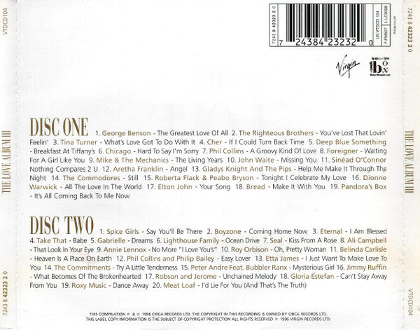 Various : The Love Album III (2xCD, Comp)