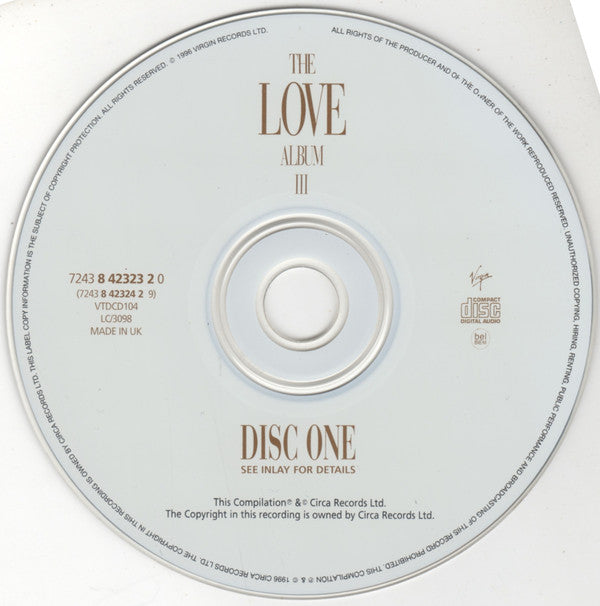 Various : The Love Album III (2xCD, Comp)