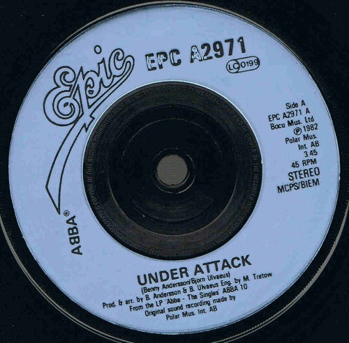 ABBA : Under Attack / You Owe Me One (7", Single, Inj)