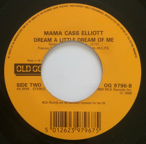 Cass Elliot : It's Getting Better (7", Single, RE)