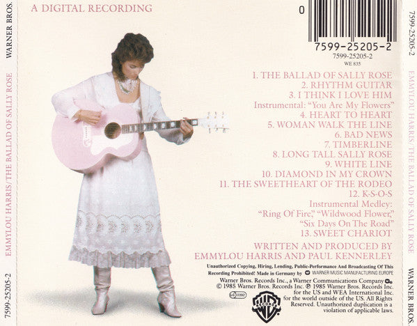 Emmylou Harris : The Ballad Of Sally Rose (CD, Album, RE)