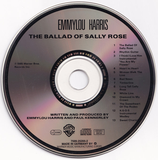 Emmylou Harris : The Ballad Of Sally Rose (CD, Album, RE)