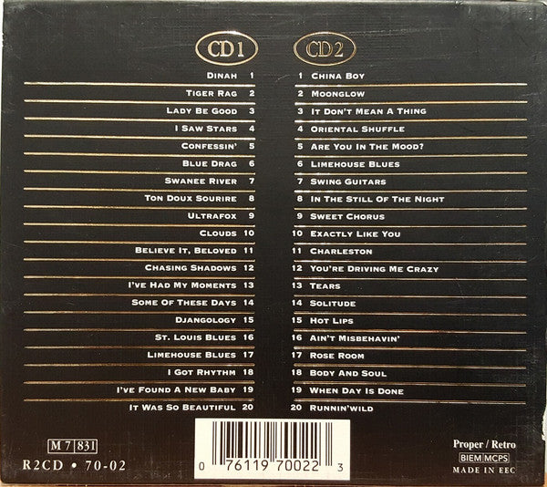 Django Reinhardt With Stéphane Grappelli : The Gold Collection  (2xCD, Album, Comp)